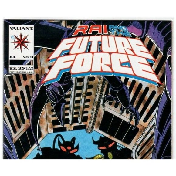 Comic Book Valiant July #11 U.S.A Printed Rai And The Future Force Vintage - Picture 3 of 10